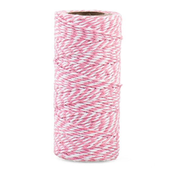 Geschenkband rosa COTONE BICOLOR (2 mm x 100 m)
