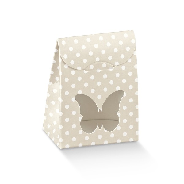 Geschenkschachtel Tasche mit Fenster in Schmetterlingform