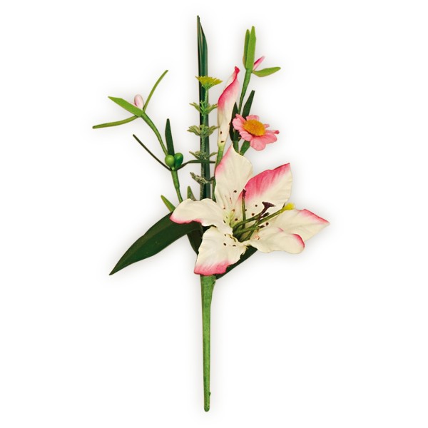 Dekoration Bölumen PICK GIGLIO AVORIO-ROSA (H. 220 mm)