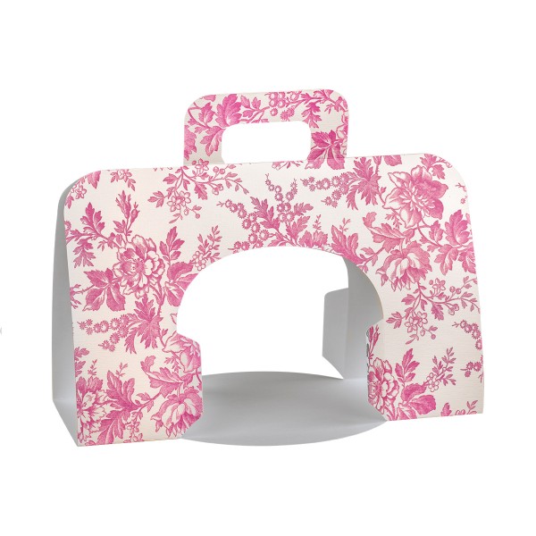 Tragekarton für Panettone STRIP fuchsia (325x190x210 mm)