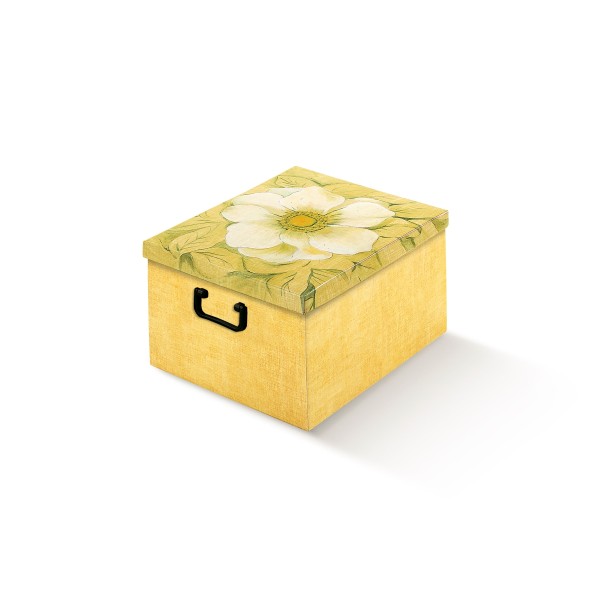 Ordnungsbox mit Plastikgriff gelb (340x500x250 mm)