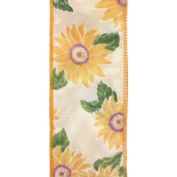 Geschenkband orange FIORE ARANCIO (63 mm x 25 m)