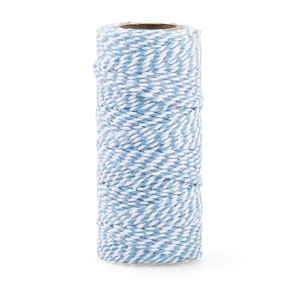 Geschenkband blau COTONE BICOLOR (2 mm x 100 m)