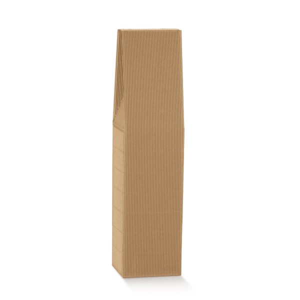 Flaschenkarton für 1 Flasche stehend braun (90x90x370 mm)