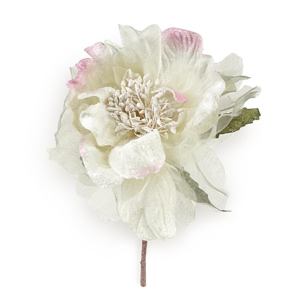 Dekoration Blume PEONIA AVORIO (Ø90 mm)