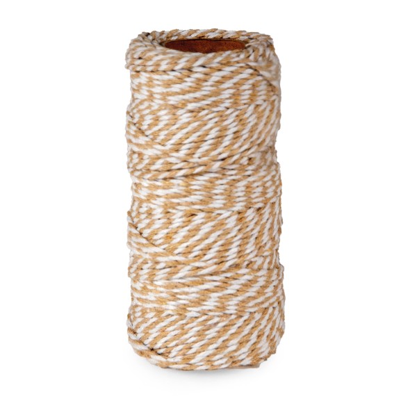 Geschenkband beige COTONE BICOLOR (2 mm x 100 m)