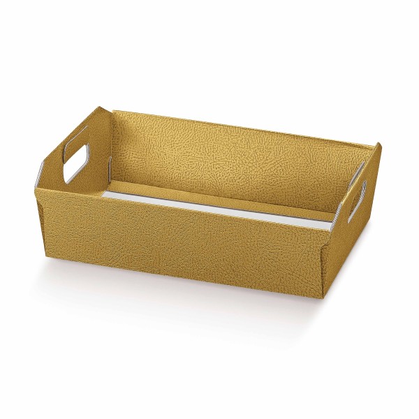 Geschenkkorb goldfarben (220x160x50 mm)