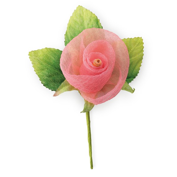 Dekoration Blume PICK ROSA ORGANZA ROSA (H. 120 mm)
