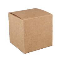 Geschenkschachtel Würfel mit integriertem Deckel braun 225 gr/m2 (70x70x70 mm) Geschenkschachtel Würfel mit integriertem Deckel braun 225 gr/m2 (70x70x70 mm)