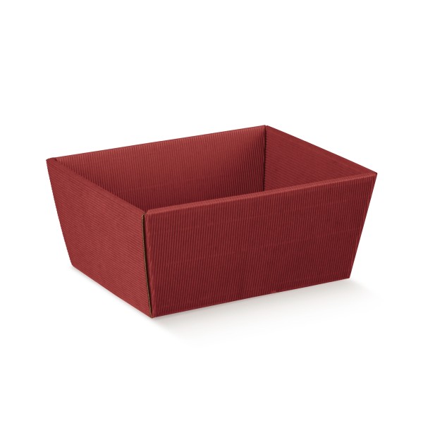 Präsentkorb konisch VASSOIO CONICO bordeaux (170x170x80 mm)