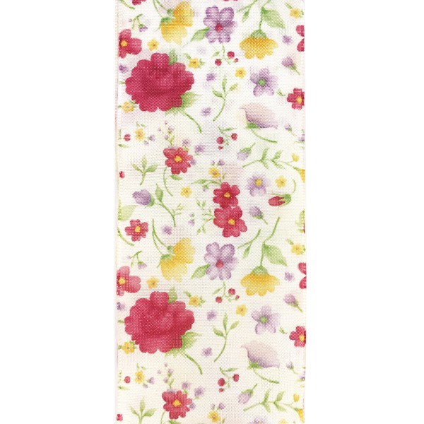Geschenkband rot violett ROSSO/VIOLA (63 mm x 25 m)