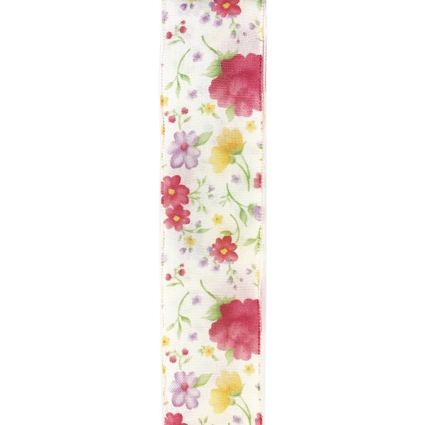 Geschenkband rot violett ROSSO/VIOLA (35 mm x 25 m)