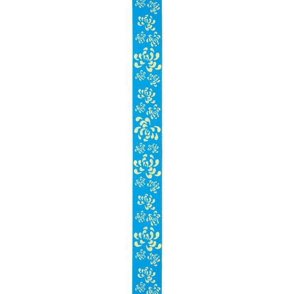 Geschenkband blau FIORI BLUETTE (15 mm x 50 m)