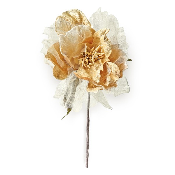 Dekoration Blume PEONIA BEIGE (Ø90 mm)